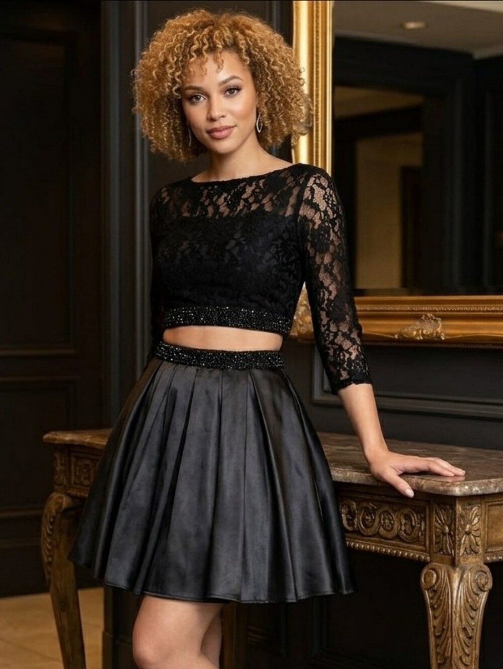 Formal 2 Piece Skirt Set Size Large